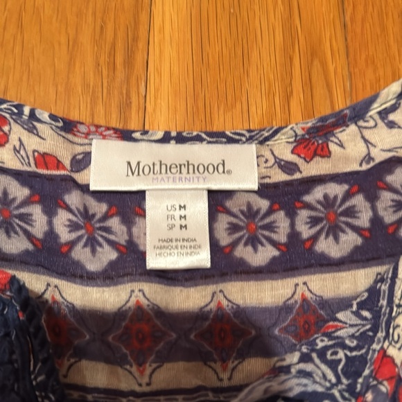 Blouse & shorts maternity Motherhood boho top jeans denim Bohemian old navy M 10 - Picture 8 of 17